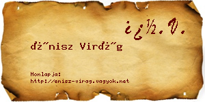 Énisz Virág névjegykártya